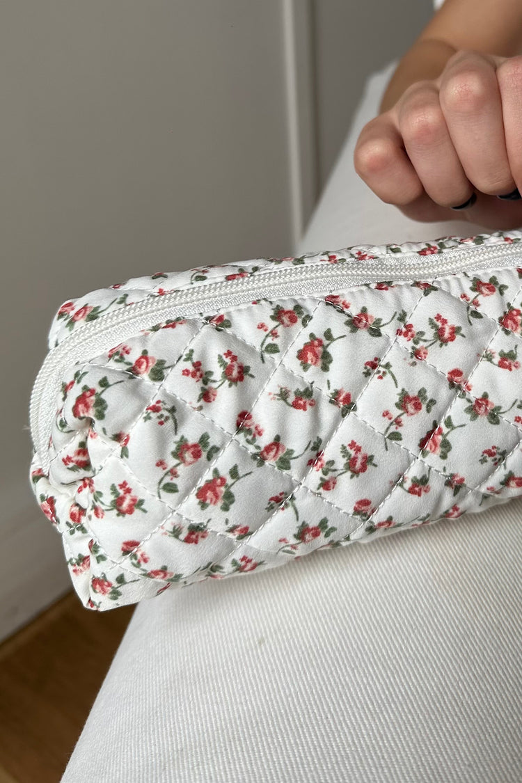 Floral Makeup Bag | Red Rose Floral