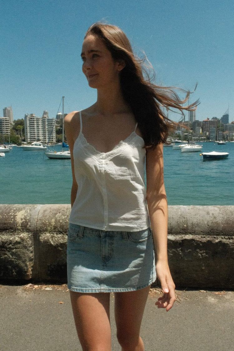 Sylvie Top | White / XS/S