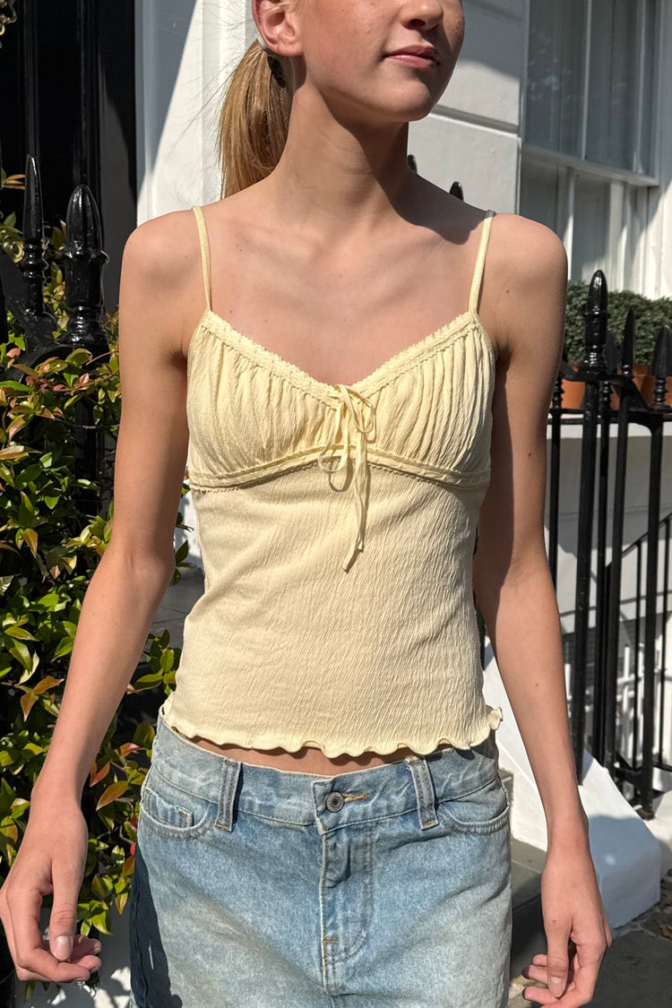 Arden Tank | Pastel Yellow / XS/S