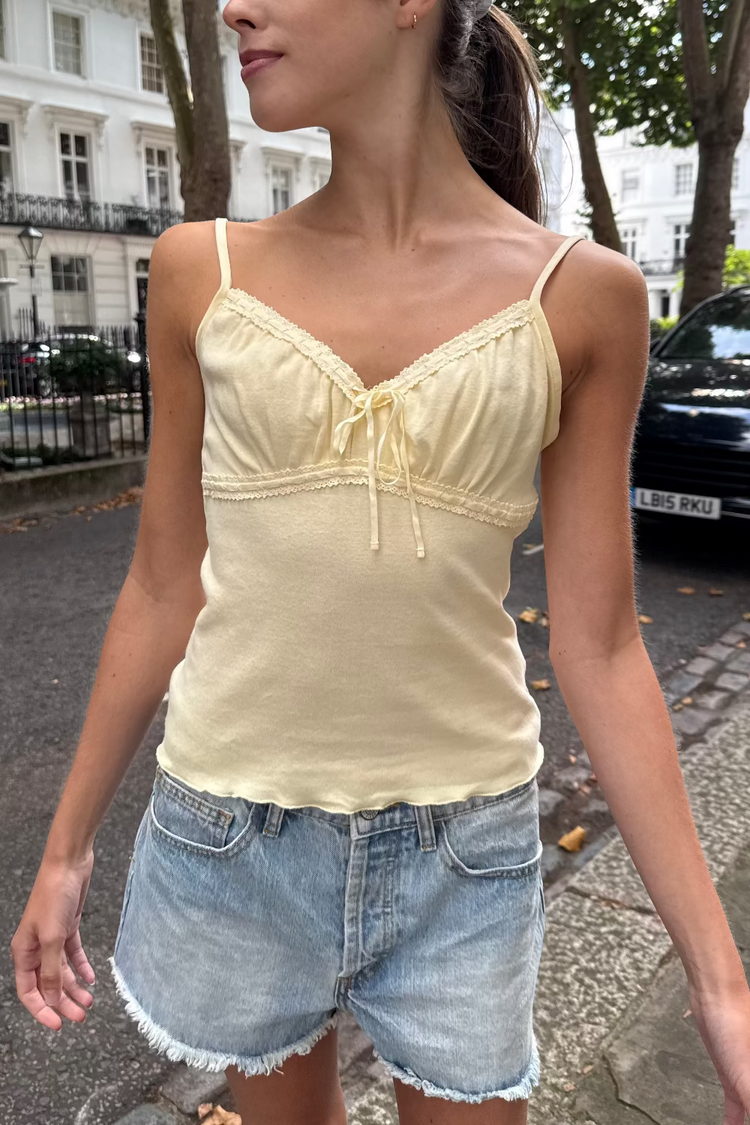 Arden Tank | Pastel Yellow / XS/S