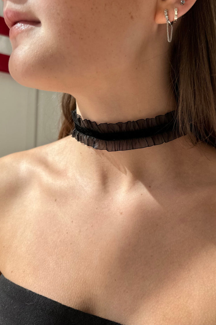 Ribbon Choker | Black