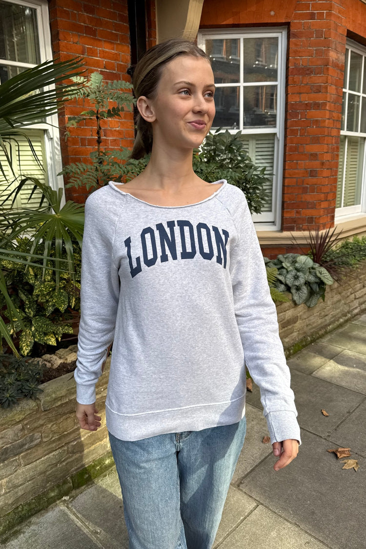Erica London Sweatshirt | Silver Grey / S/M