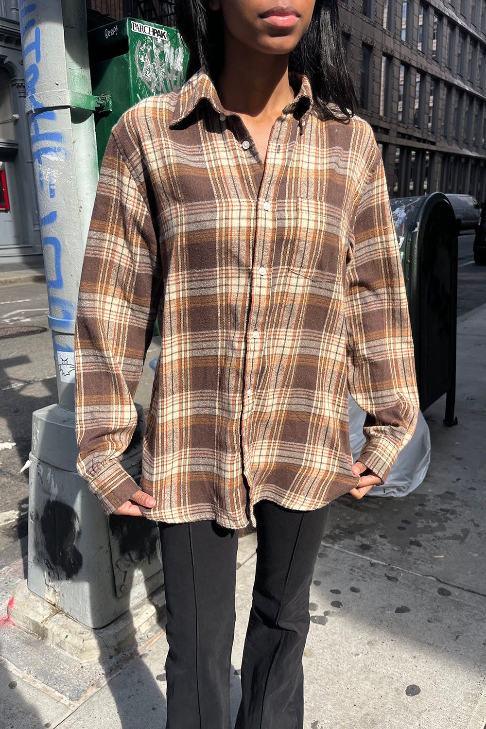 Brown And Orange Plaid / S/M