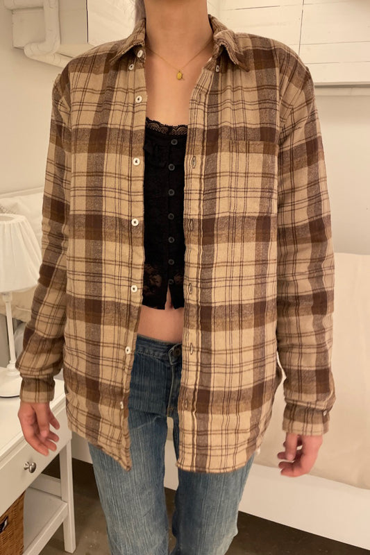 Sand Brown Plaid