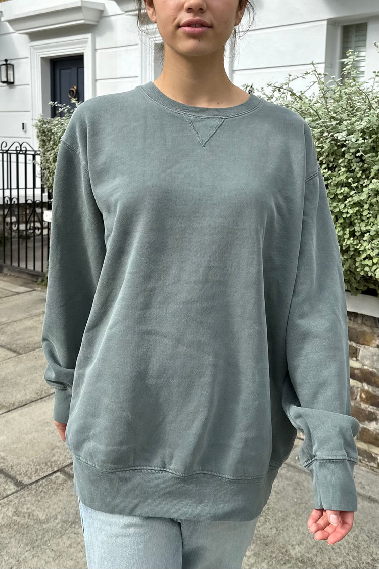 Erica Sweatshirt | Dark Sage Green / Oversized Fit