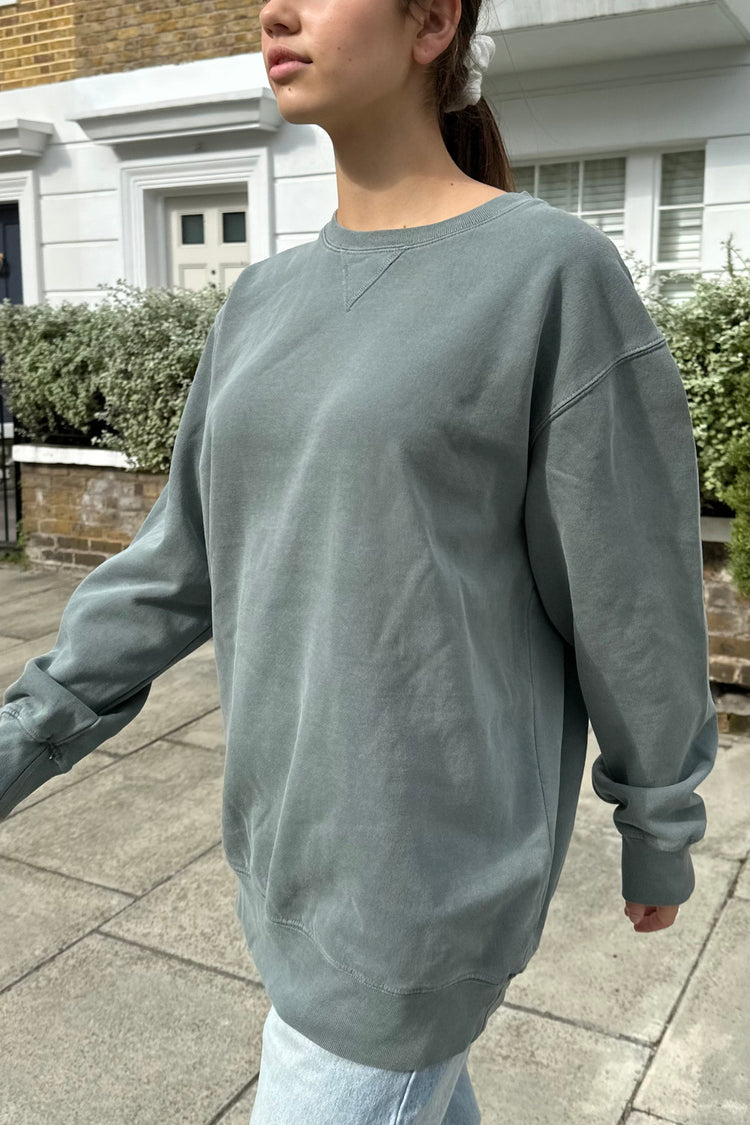 Erica Sweatshirt | Dark Sage Green / Oversized Fit