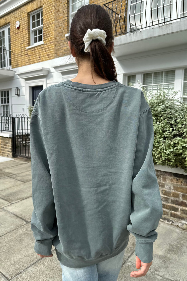 Erica Sweatshirt | Dark Sage Green / Oversized Fit