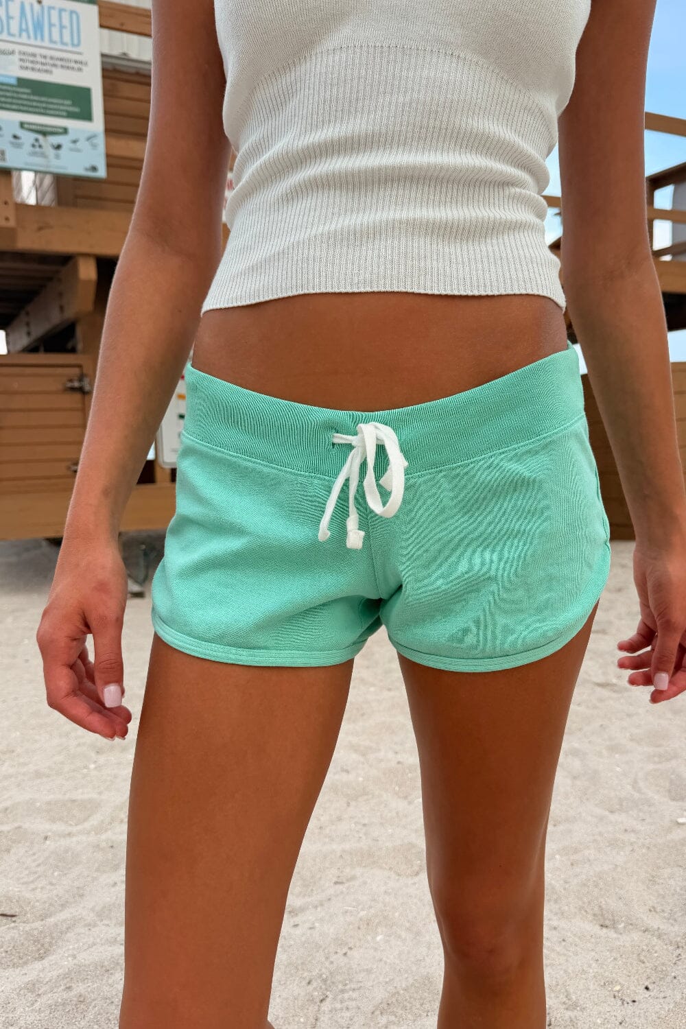 Marcie Sweatshorts | Seafoam Green / XS/S