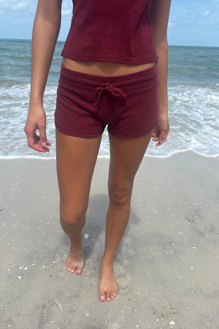 Marcie Sweatshorts | Burgundy / XS/S