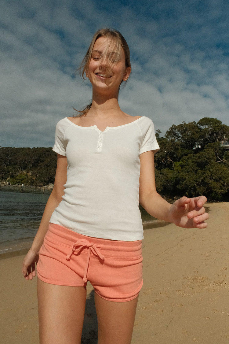 Marcie Sweatshorts | Coral Rose / XS/S