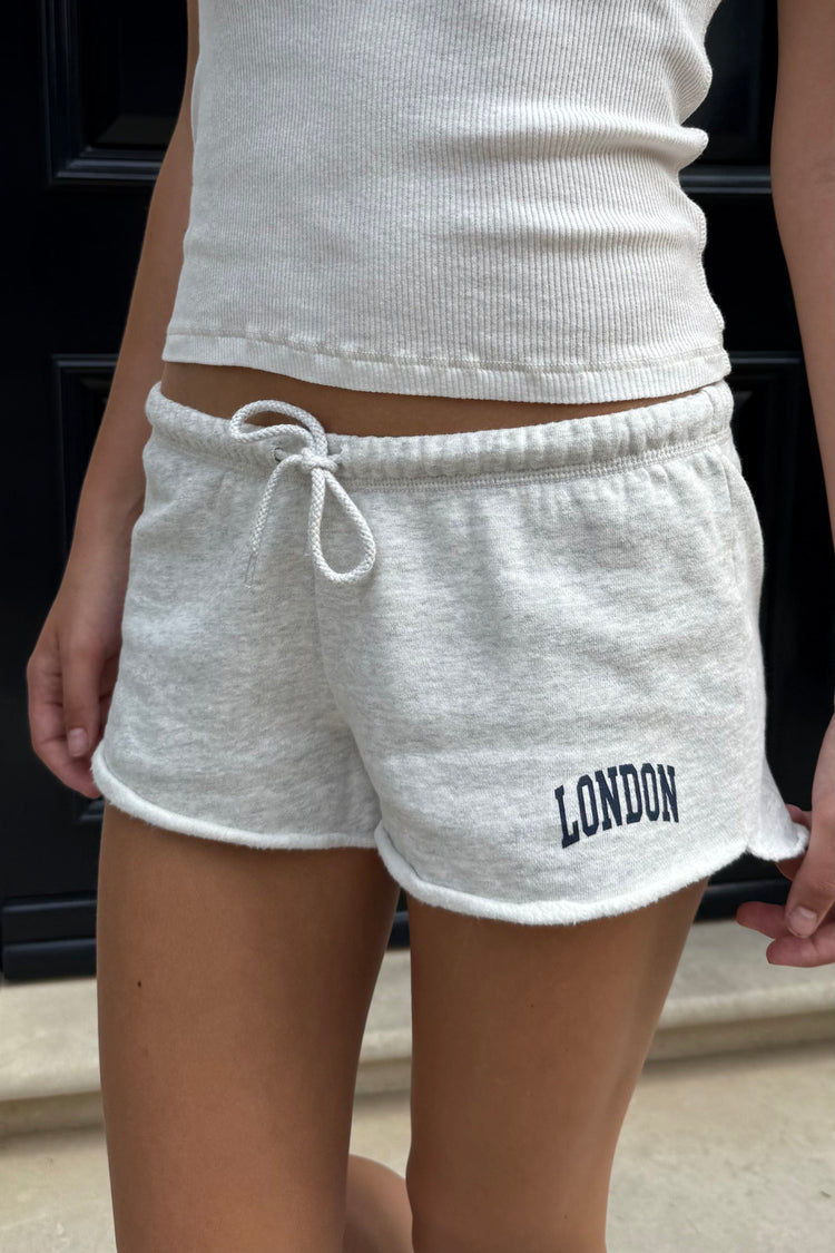 Marcie London Sweatshorts | Silver Grey / XS/S