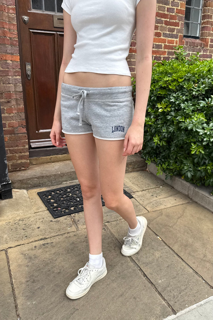 Marcie London Sweatshorts | Heather Grey / XS/S