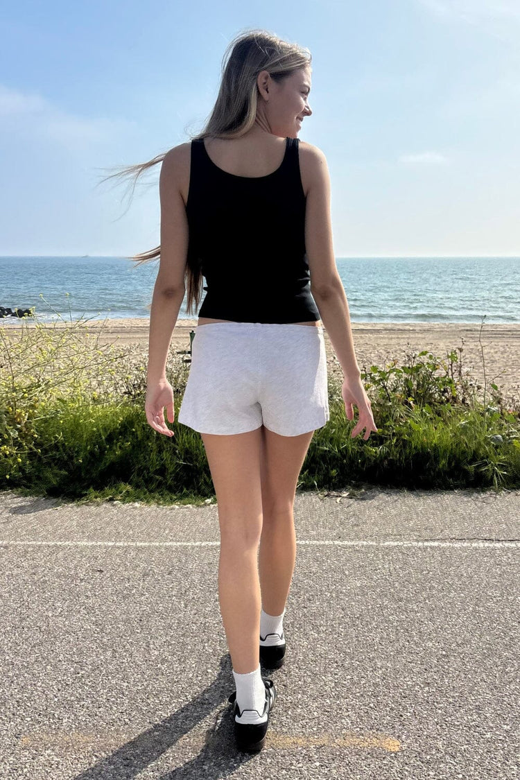 Emery Cotton Sweatshorts | Light Heather Grey / XS/S