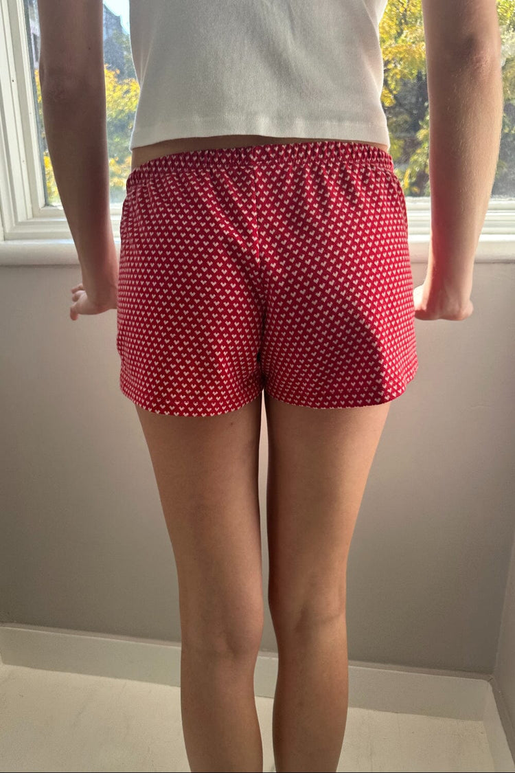 Emery Hearts Shorts | Red White Hearts / XS/S