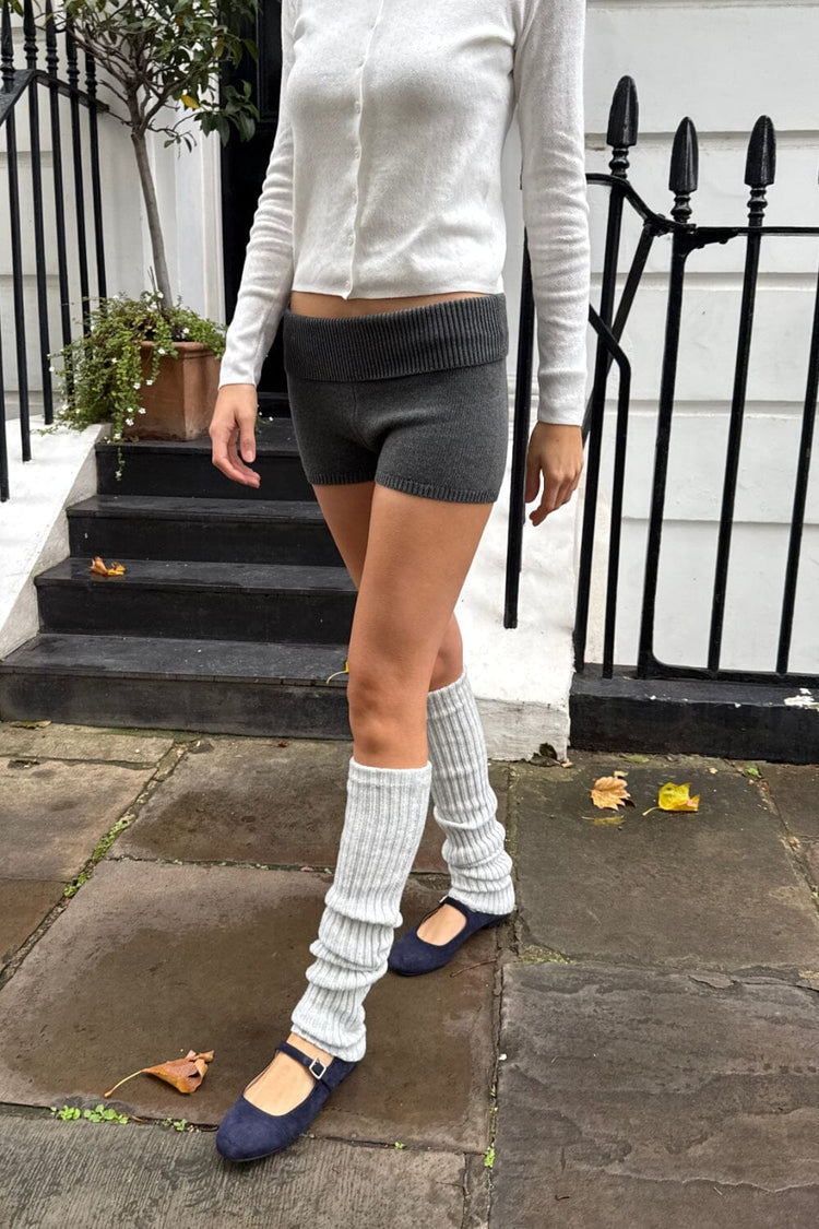 Harriet Knit Shorts | Dark Heather Grey / XS/S