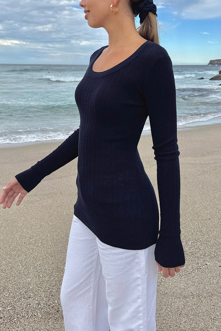 Alessia Top | Navy Blue / XS/S