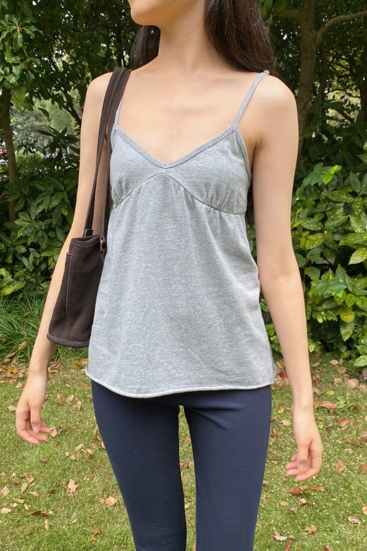 Livy Tank | Light Heather Grey / XS/S