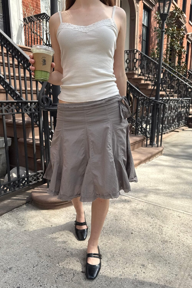 Justine Skirt | Light Charcoal Grey / XS/S