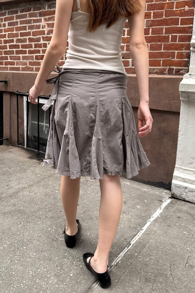 Justine Skirt | Light Charcoal Grey / XS/S