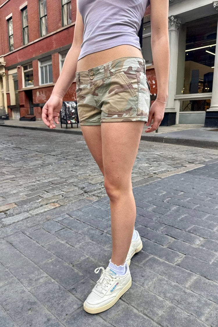 Sheila Shorts | Light Camouflage / XS/S