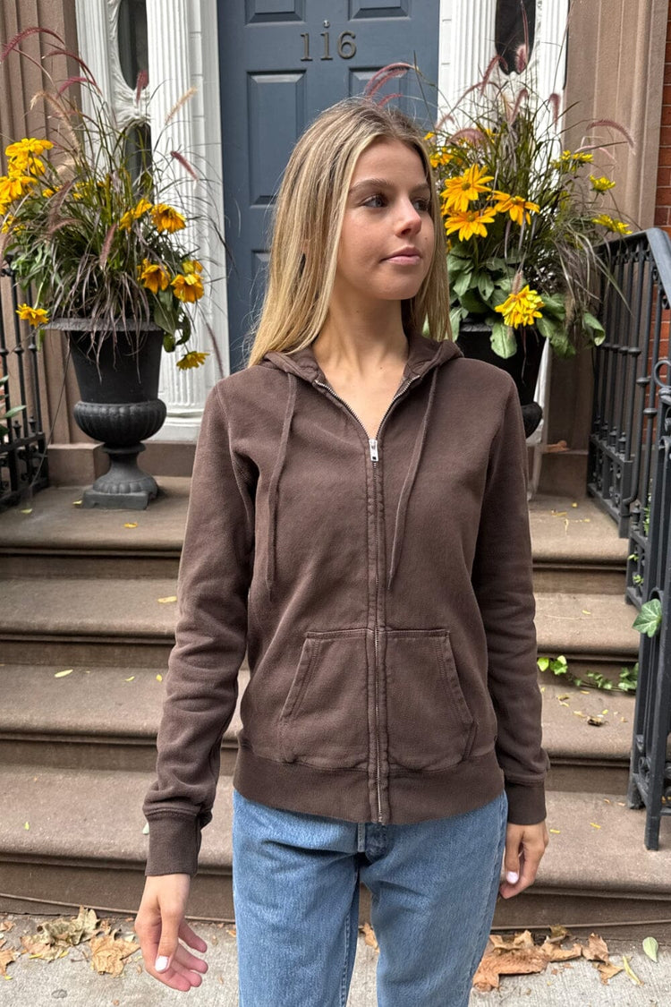 Christy Hoodie | Dark Brown / Regular Fit
