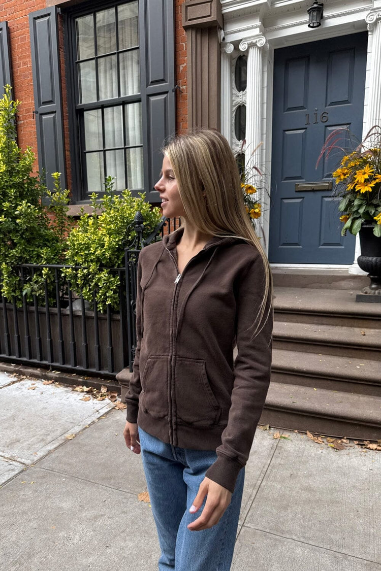 Christy Hoodie | Dark Brown / Regular Fit