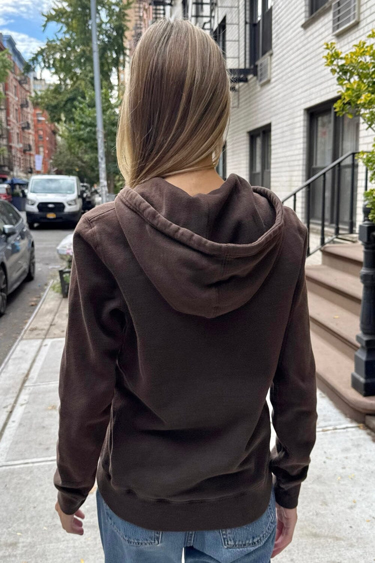 Christy Hoodie | Dark Brown / Regular Fit