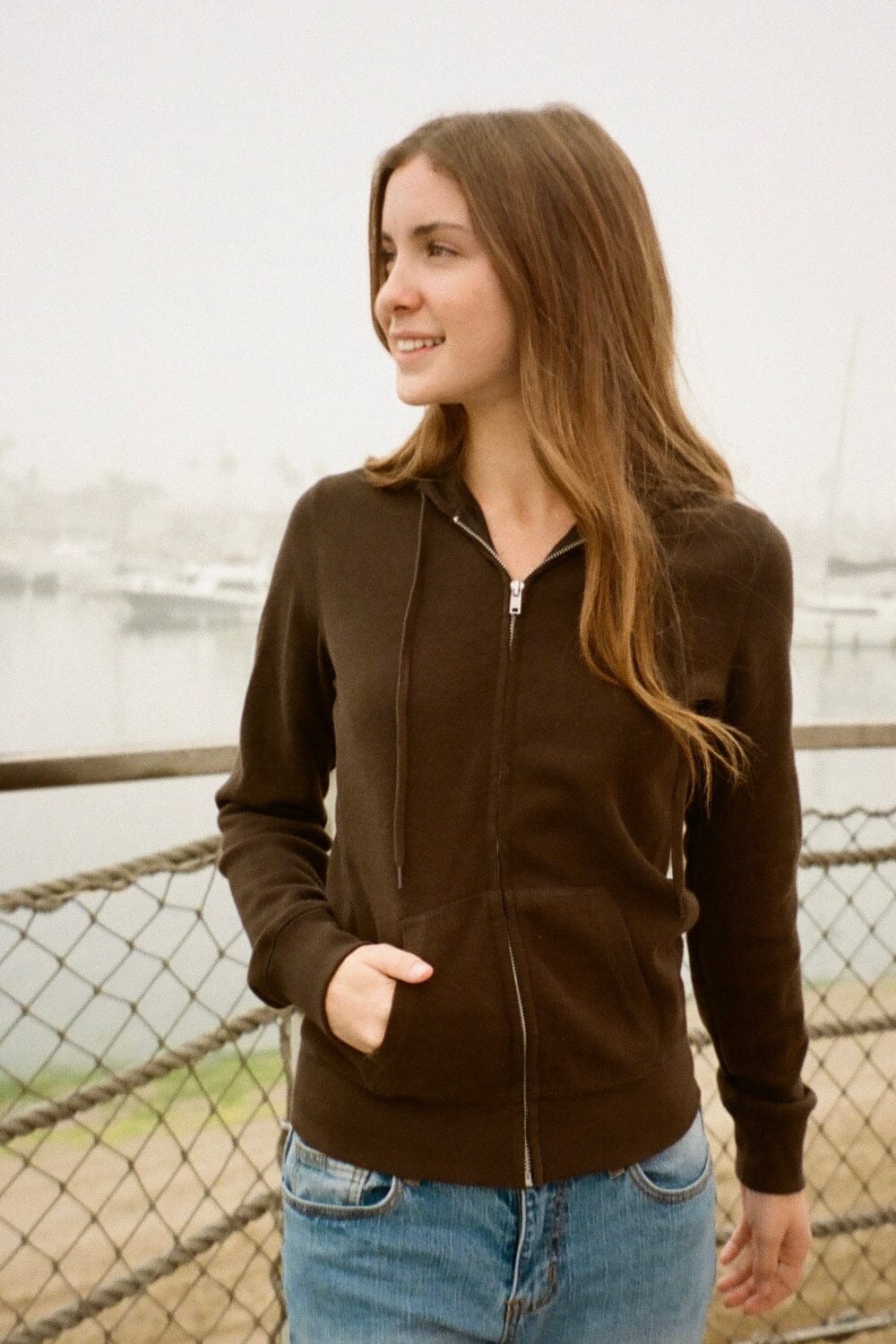 Christy Hoodie | Dark Brown / Regular Fit
