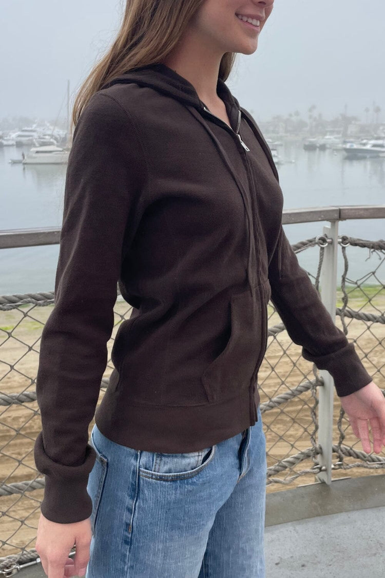 Christy Hoodie | Dark Brown / Regular Fit