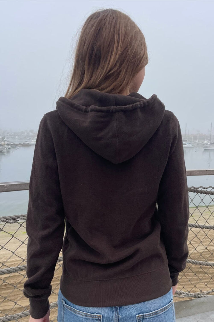 Christy Hoodie | Dark Brown / Regular Fit