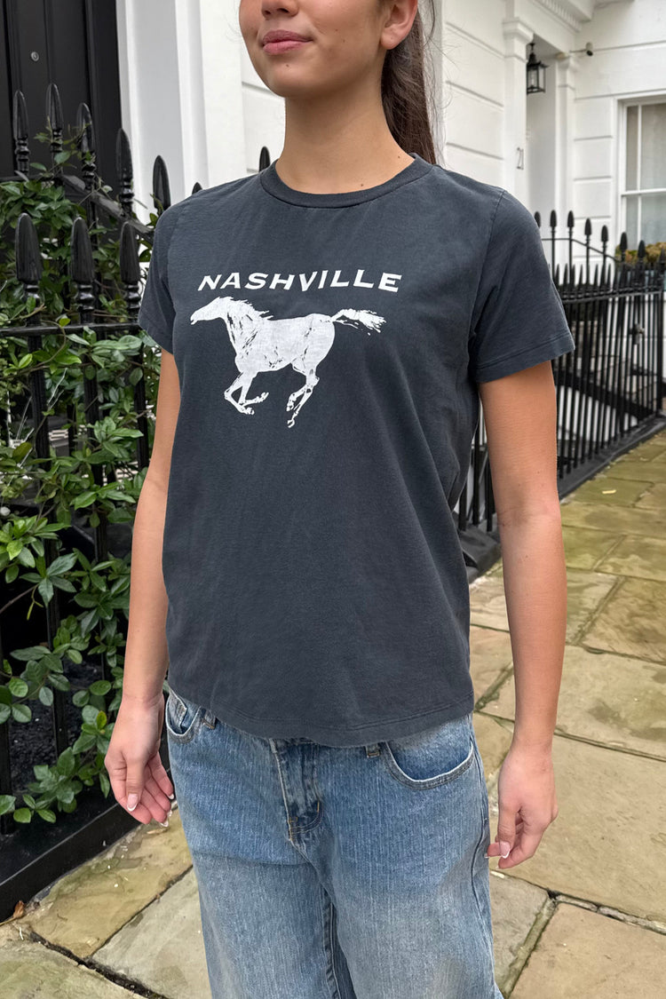 Chloe Nashville Top | Faded Black / XS/S