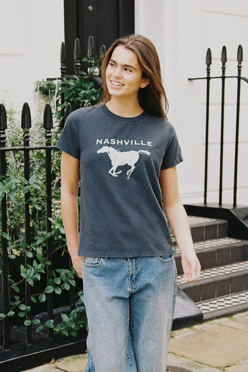 Chloe Nashville Top | Faded Black / XS/S