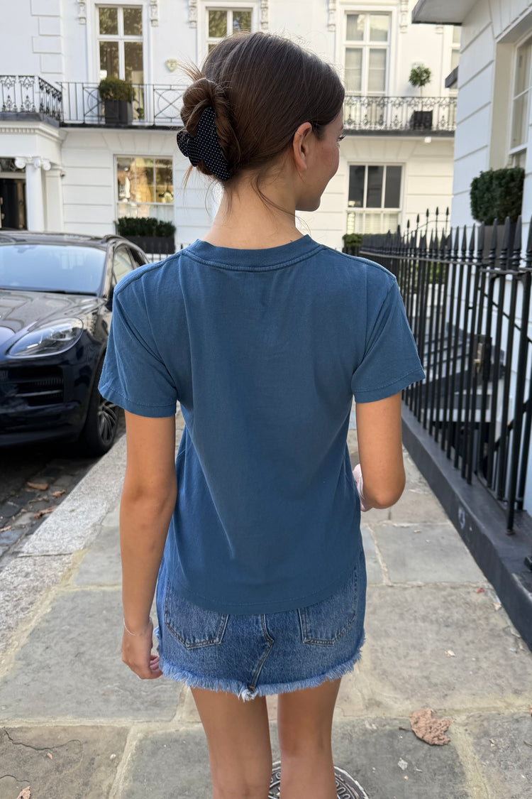 Chloe Waikiki Top | Faded Light Navy Blue / XS/S