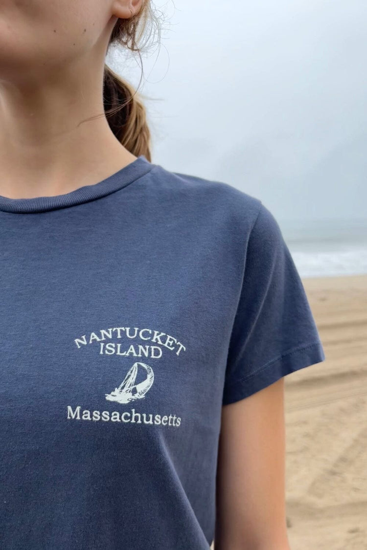 Nantucket Island Top | Faded Navy / Regular Fit