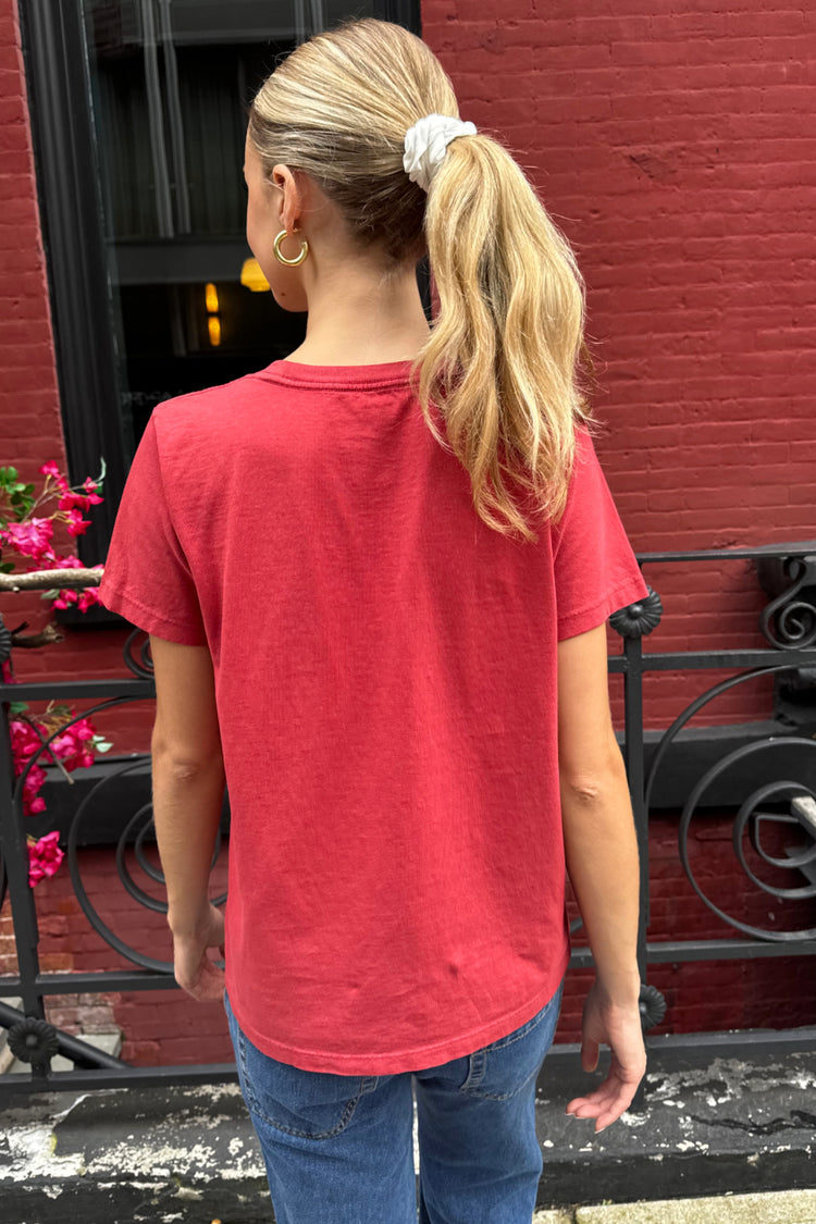 Chloe 23 Top | Orange Red / Regular Fit