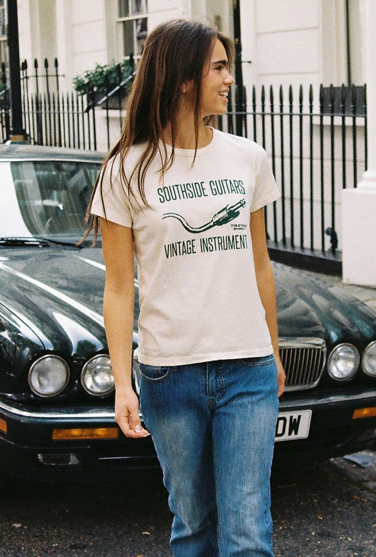 Chloe Southside Guitar Top | Ivory / Regular Fit