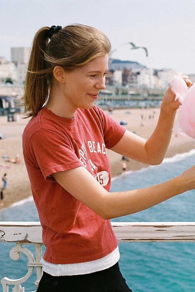 Chloe Newport Top | Faded Red / XS/S