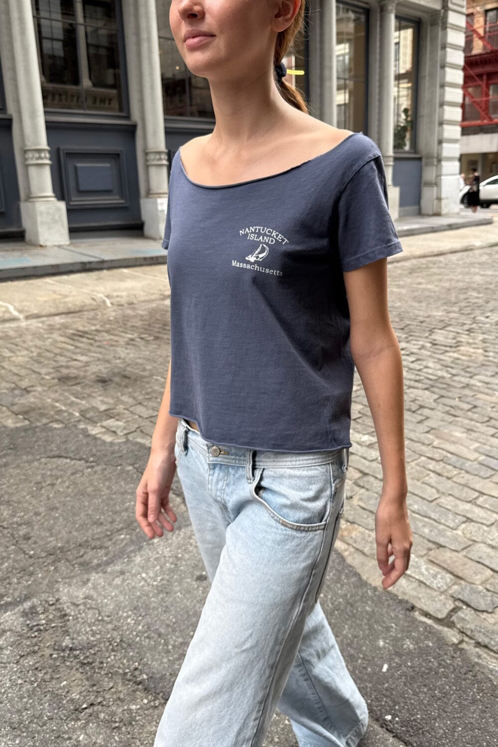 Robyn Nantucker Island Top | Faded Blue / S