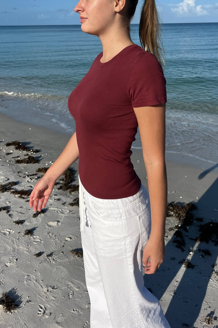 Chloe Top | Burgundy / XS/S