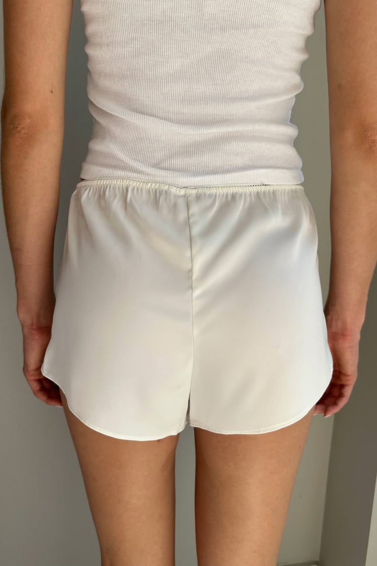 Poppy Lace Shorts | Ivory / XS/S