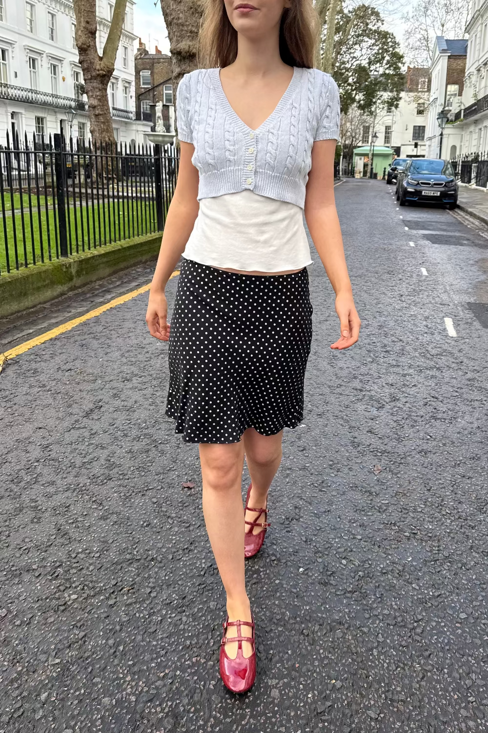 Sephira Polka Dots Skirt | Black White Polka Dots / XS/S