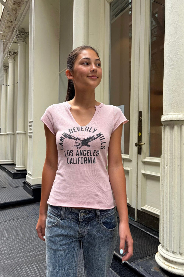 Ava Beverly Hills Top | Light Pink / XS/S