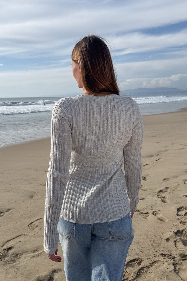 Nika Sweater | Light Heather Grey / XS/S
