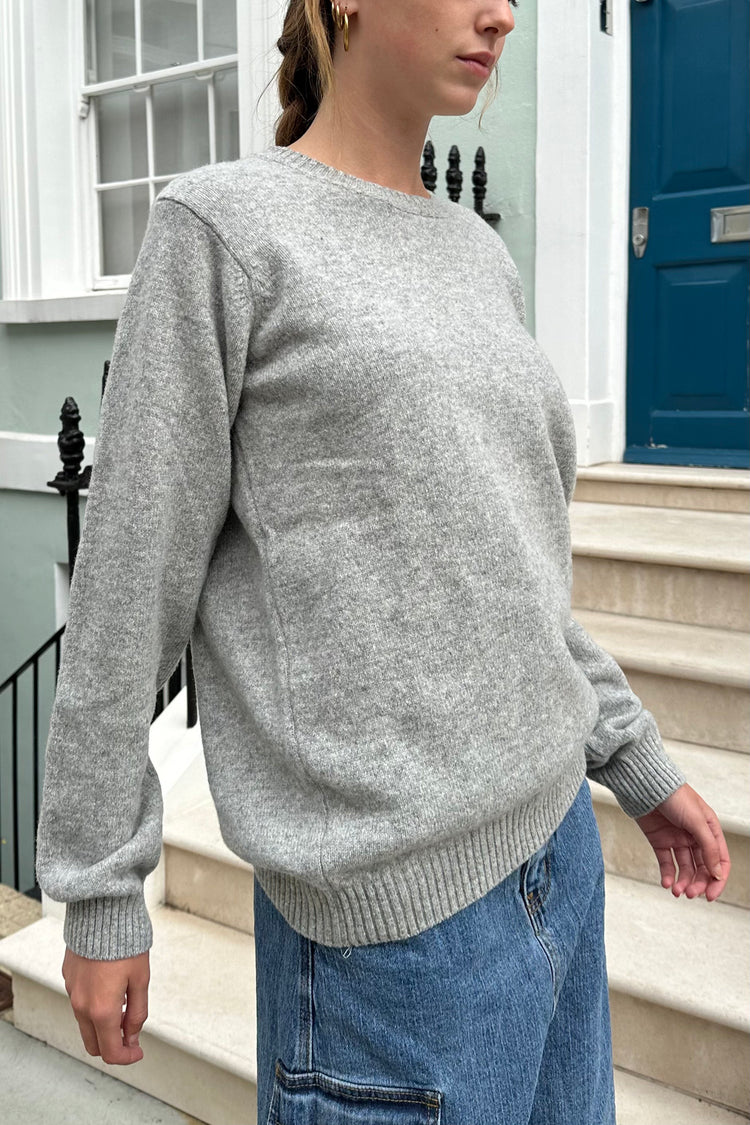Martha Wool Sweater | Heather Grey / Regular Fit