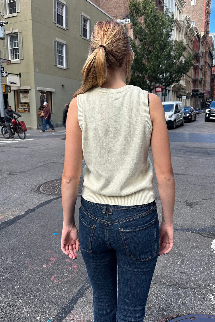 Marlena Wool Sweater Vest | Ivory / XS/S