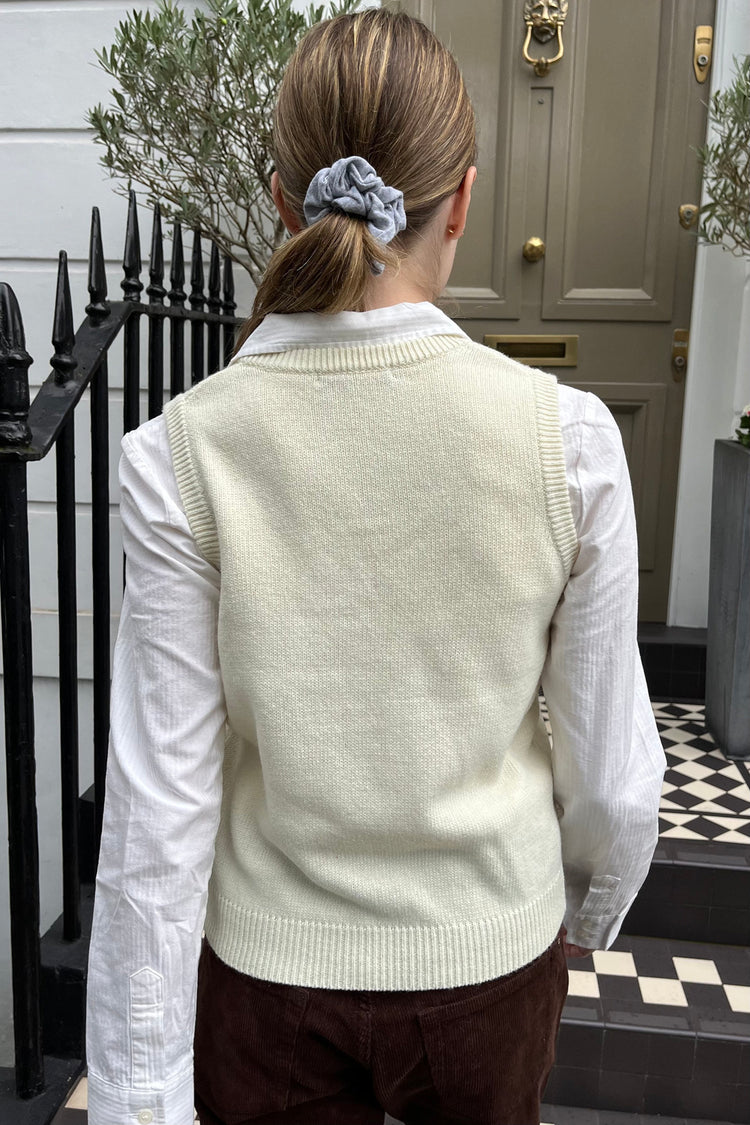 Marlena Wool Sweater Vest | Ivory / XS/S