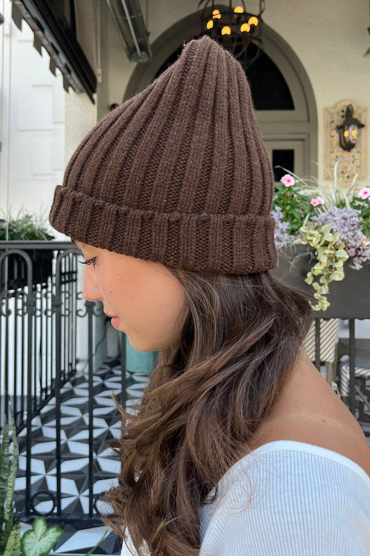 Knit Beanie | Chocolate