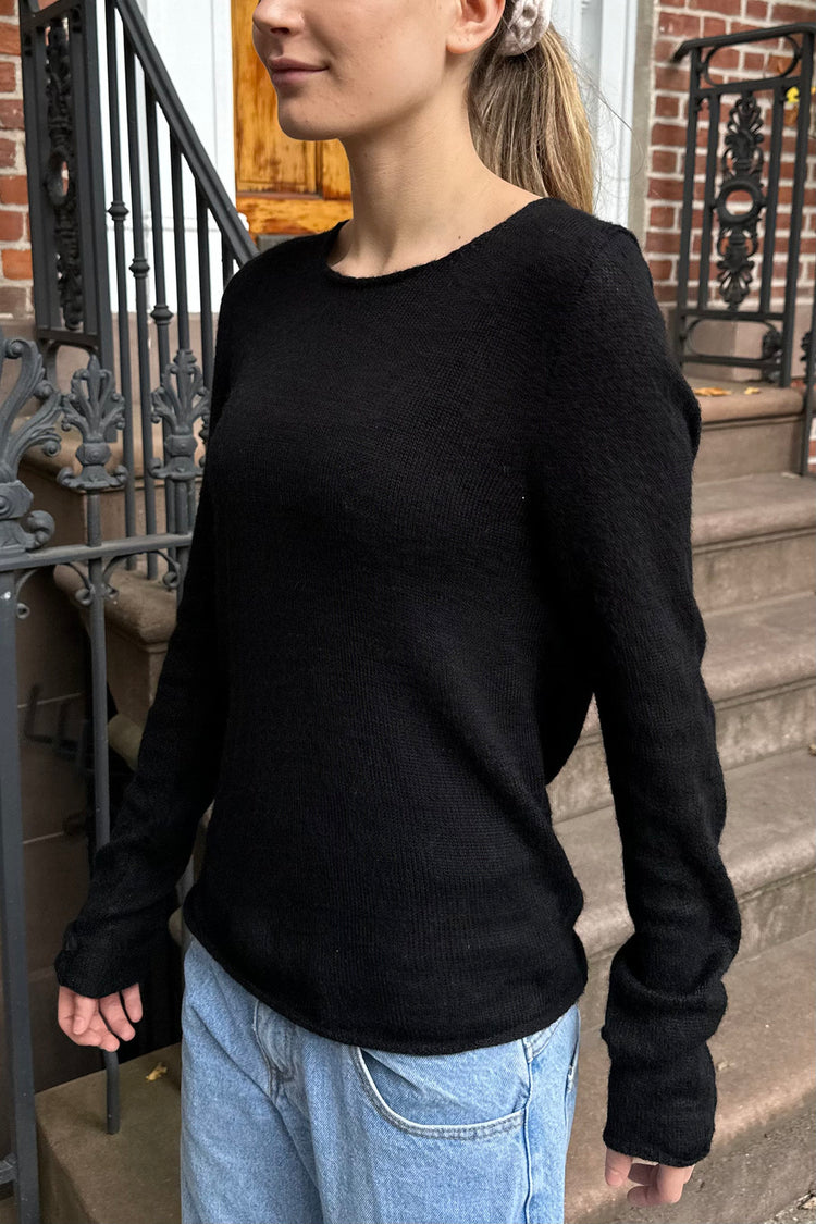 Stella Mohair Sweater | Black / S