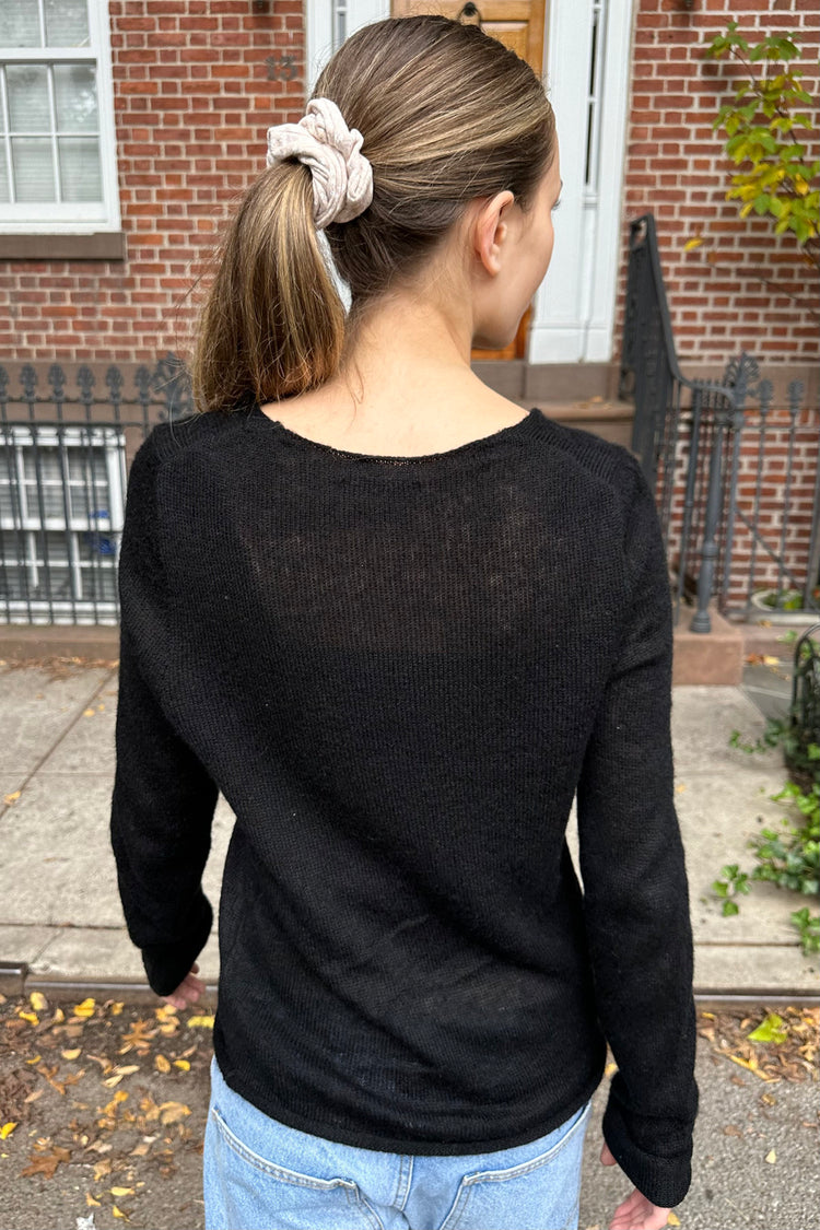 Stella Mohair Sweater | Black / S