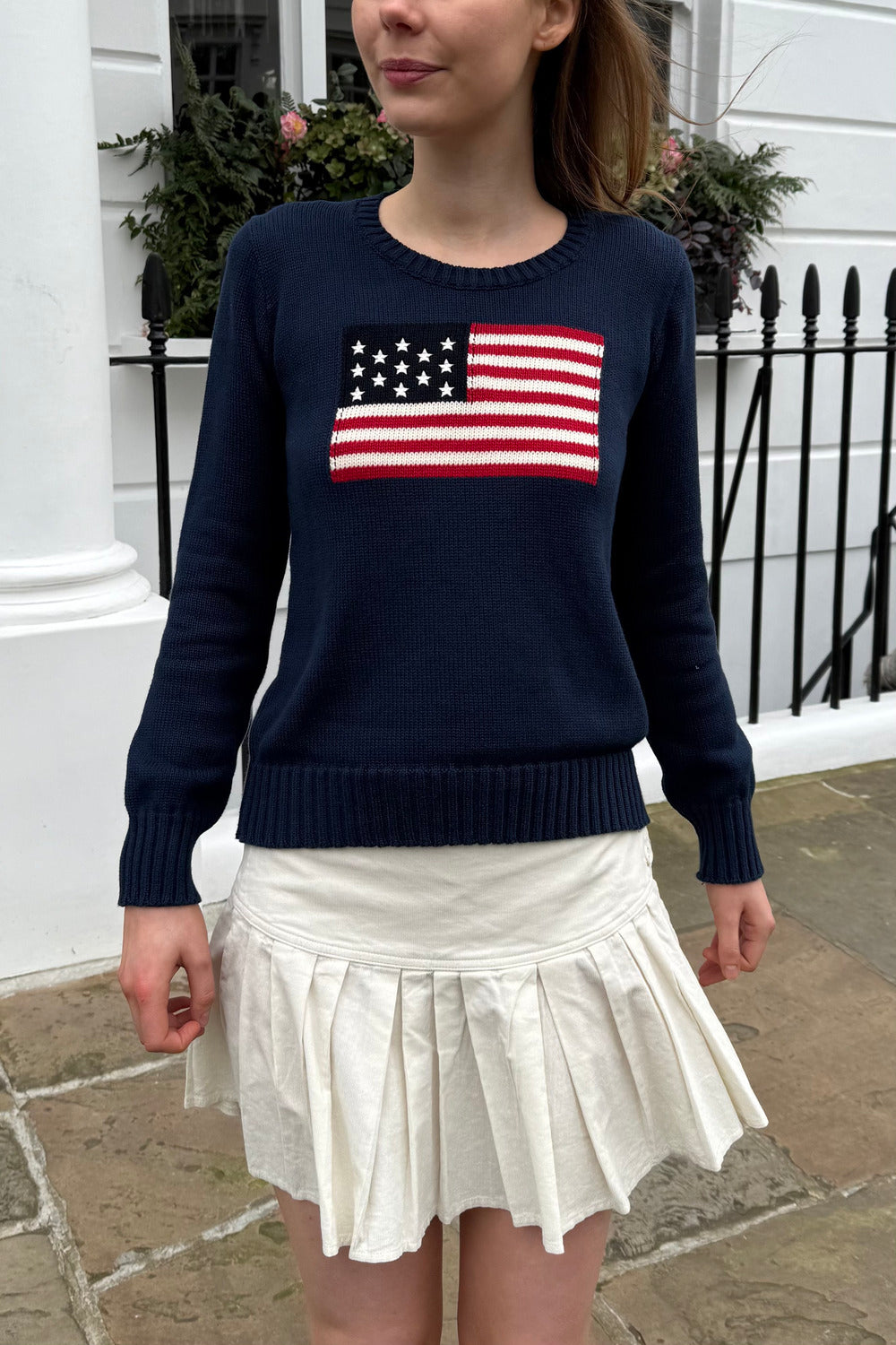 Nico American Flag Sweater | Navy Blue / Regular Fit